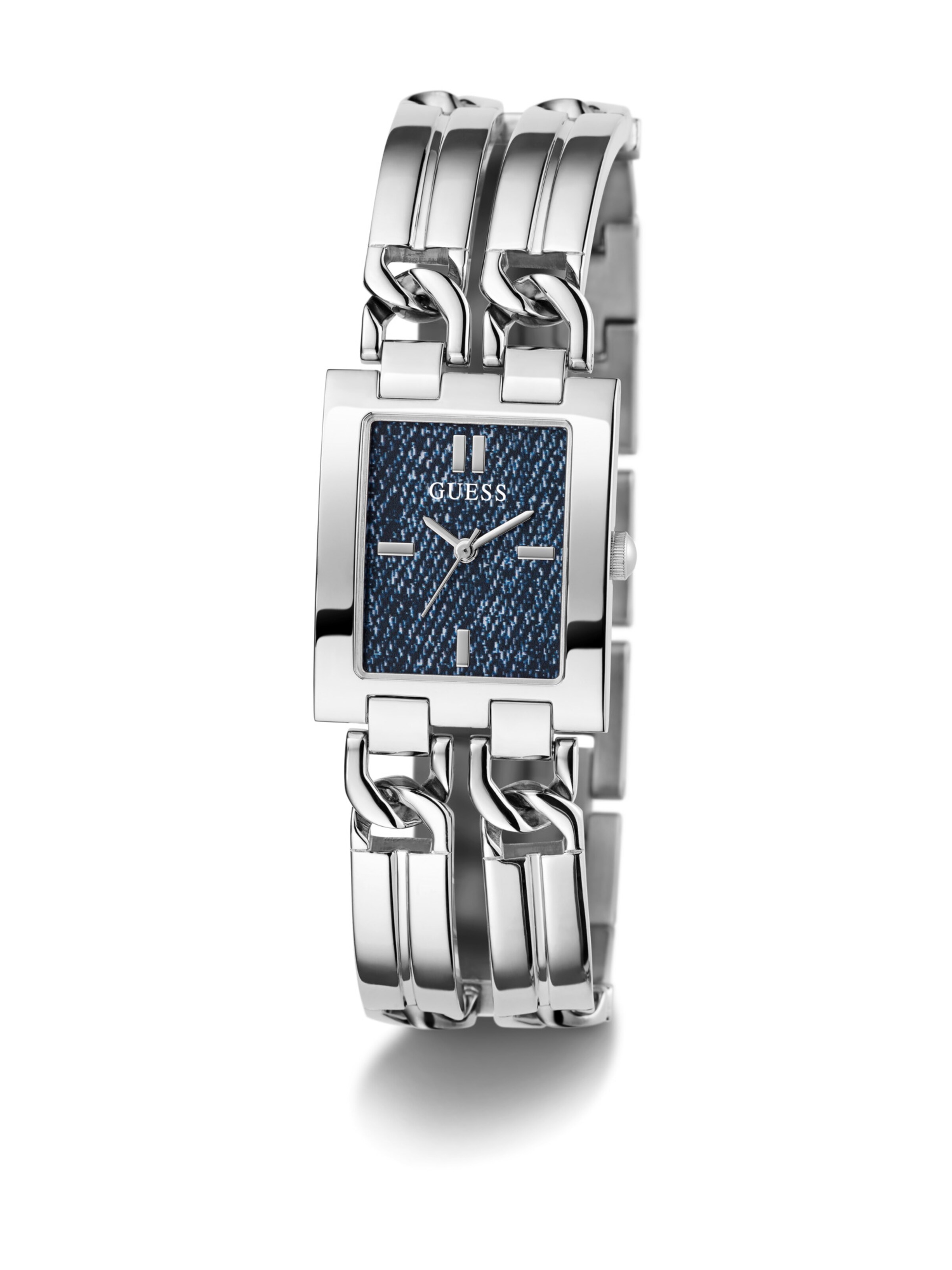 GUESS Uhr 'MOD ID' in Silber