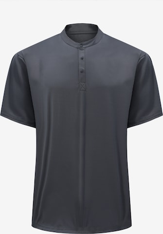YOUTHUP Shirt 'Leibfrei' in Grey: front