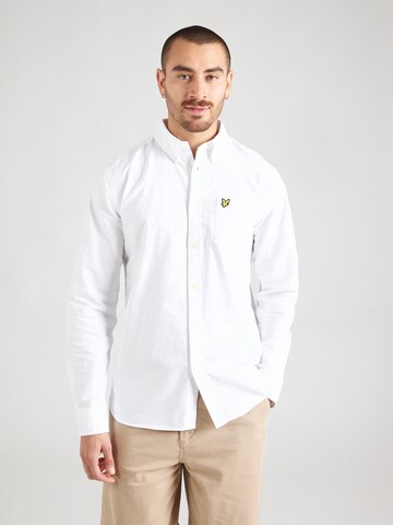 Lyle & Scott Regular fit Πουκάμισο σε λευκό: μπροστά