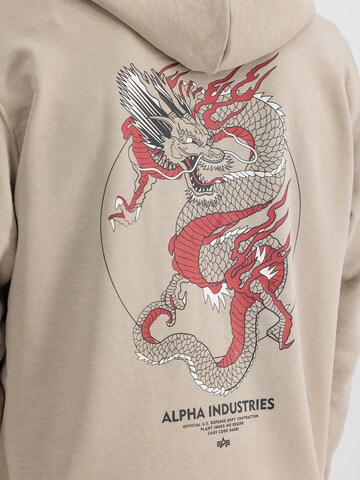 Sweat-shirt ALPHA INDUSTRIES en beige