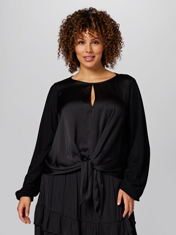 Guido Maria Kretschmer Curvy - Camiseta 'Diana' en negro: frente