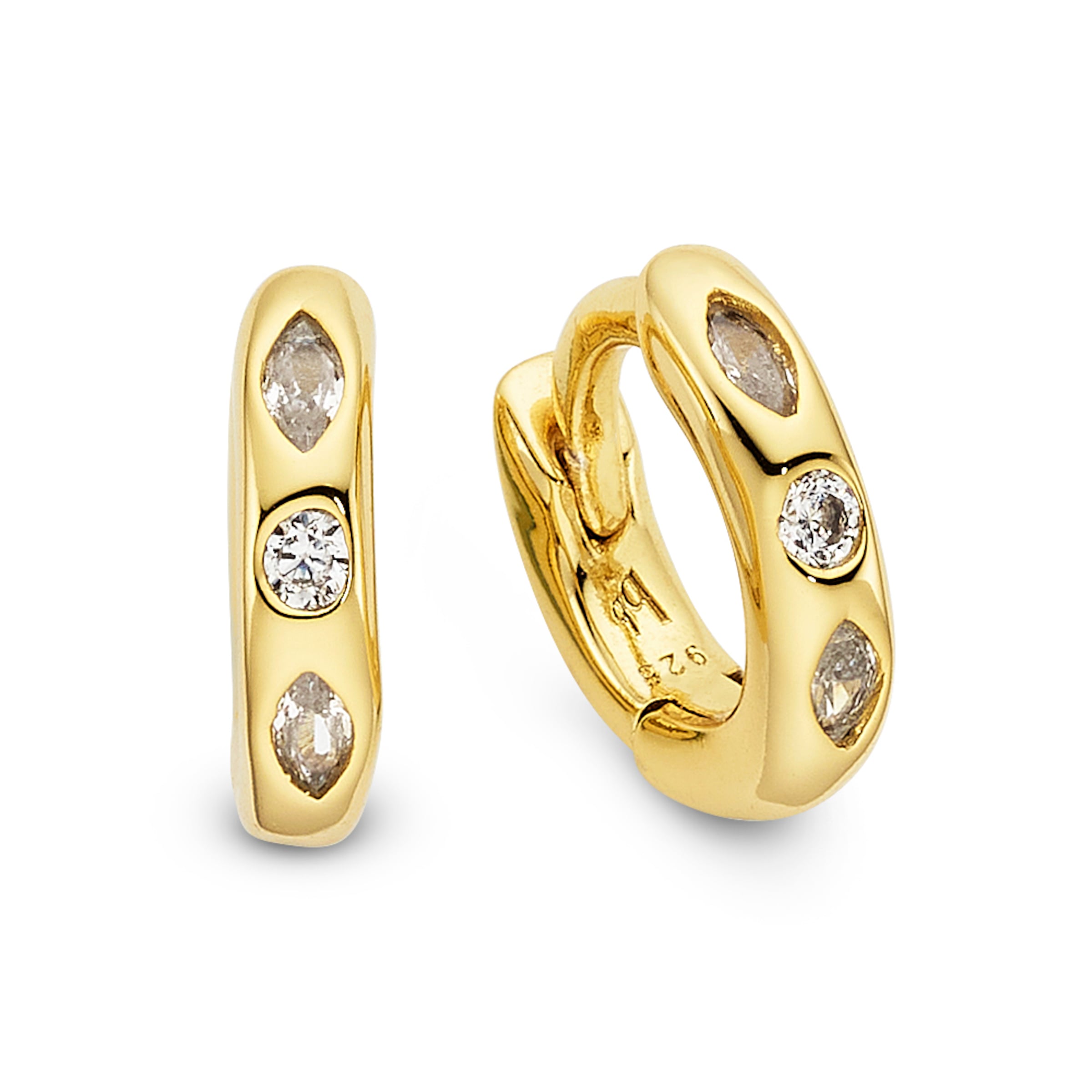 Bruno Banani LM Earrings in Gold: front