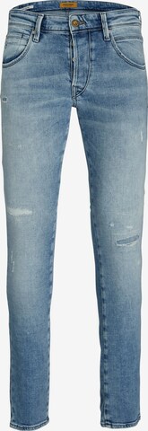 JACK & JONES - Skinny Calças de ganga 'Glenn' em azul: frente