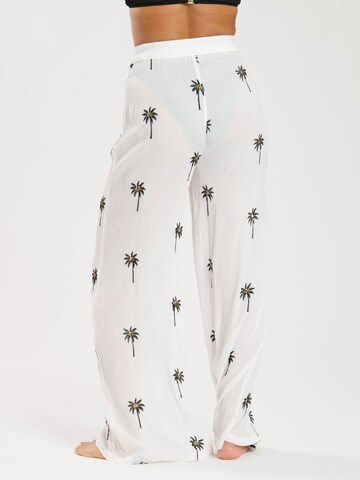 Loosefit Pantalon South Beach en blanc
