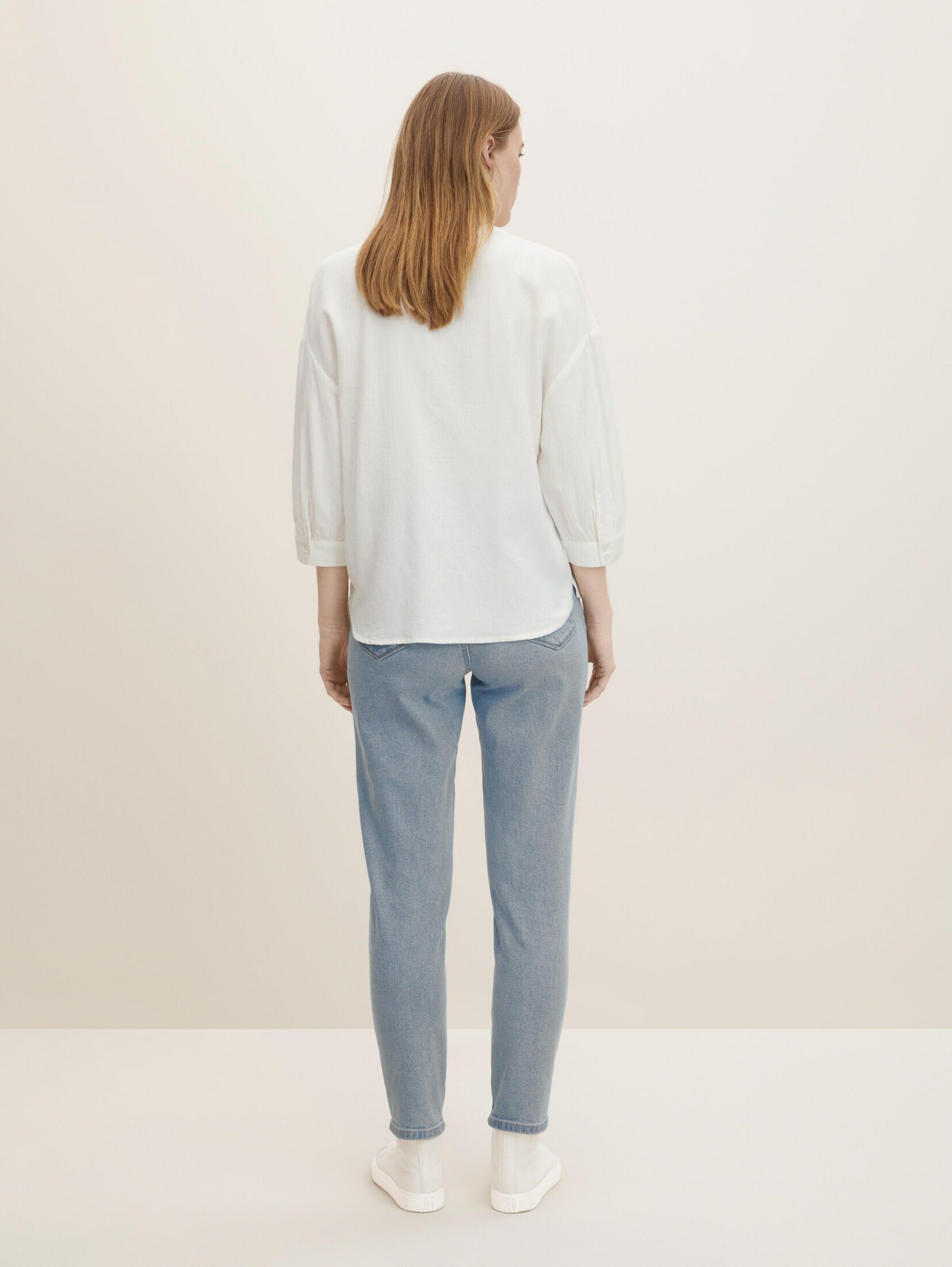 Frauen Große Größen TOM TAILOR Bluse in Weiß - EO84682 Frauen Große Größen TOM TAILOR Bluse in Weiß - EO84682