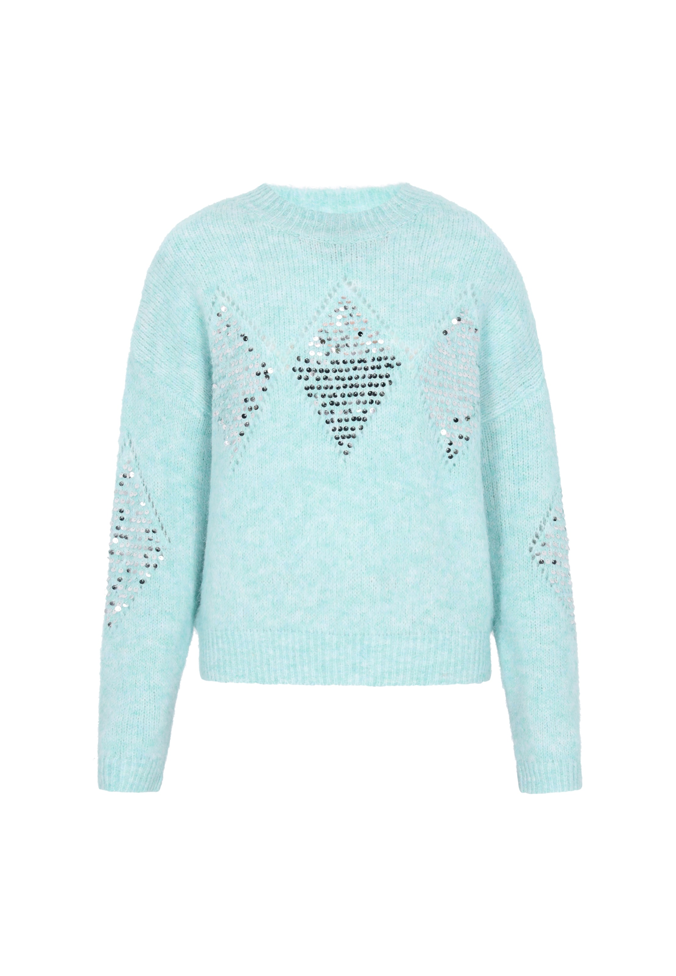 IZIA Trui in Blauw: voorkant