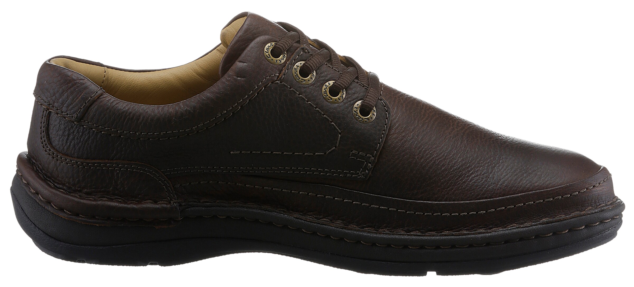 CLARKS Veterschoen 'Nature Three' in Bruin