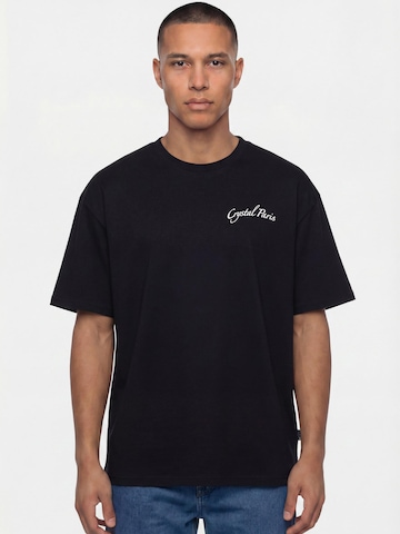 Crystal Paris Shirt 'Peace' in Zwart: voorkant