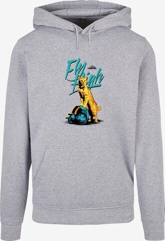 ABSOLUTE CULT Sweatshirt 'Captain Marvel - Fly High' in Grey: front