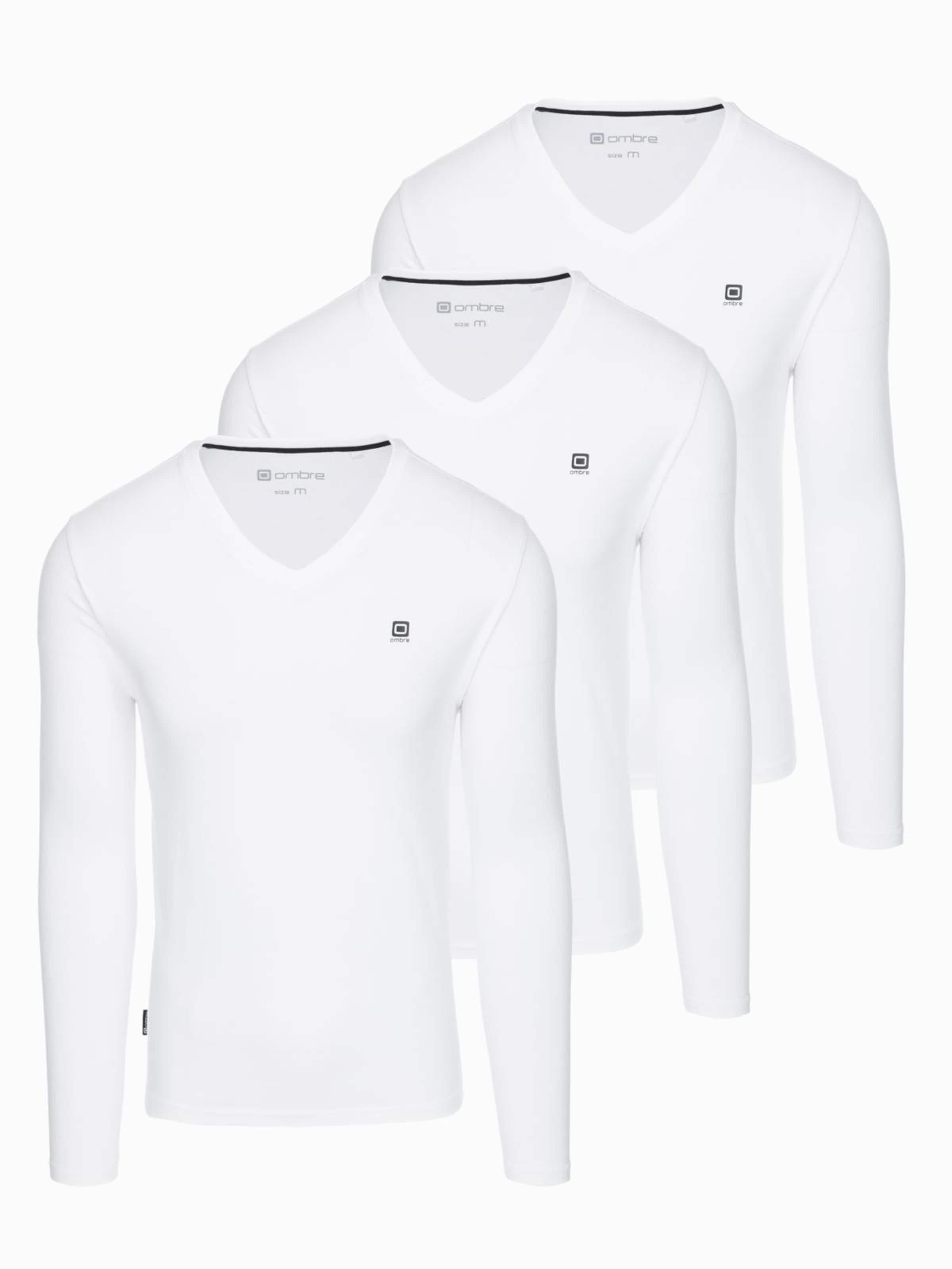 Ombre Shirt in White: front