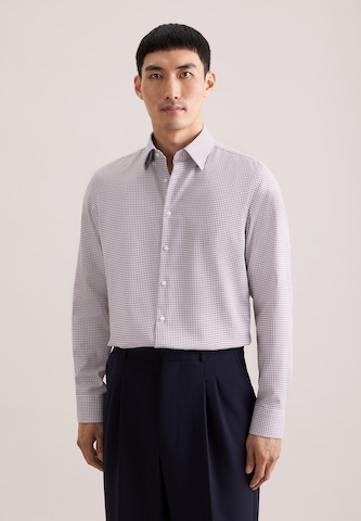 SEIDENSTICKER Slim fit Zakelijk overhemd 'CLASSIC ESSENTIALS' in Bruin: voorkant