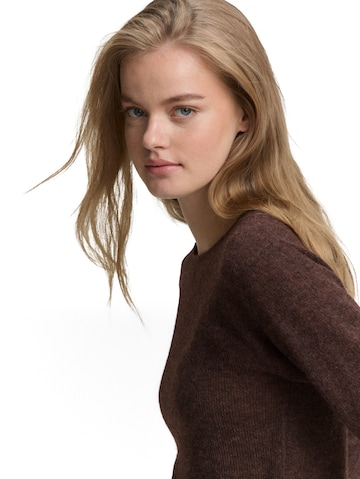 TOM TAILOR DENIM Sweater in Brown