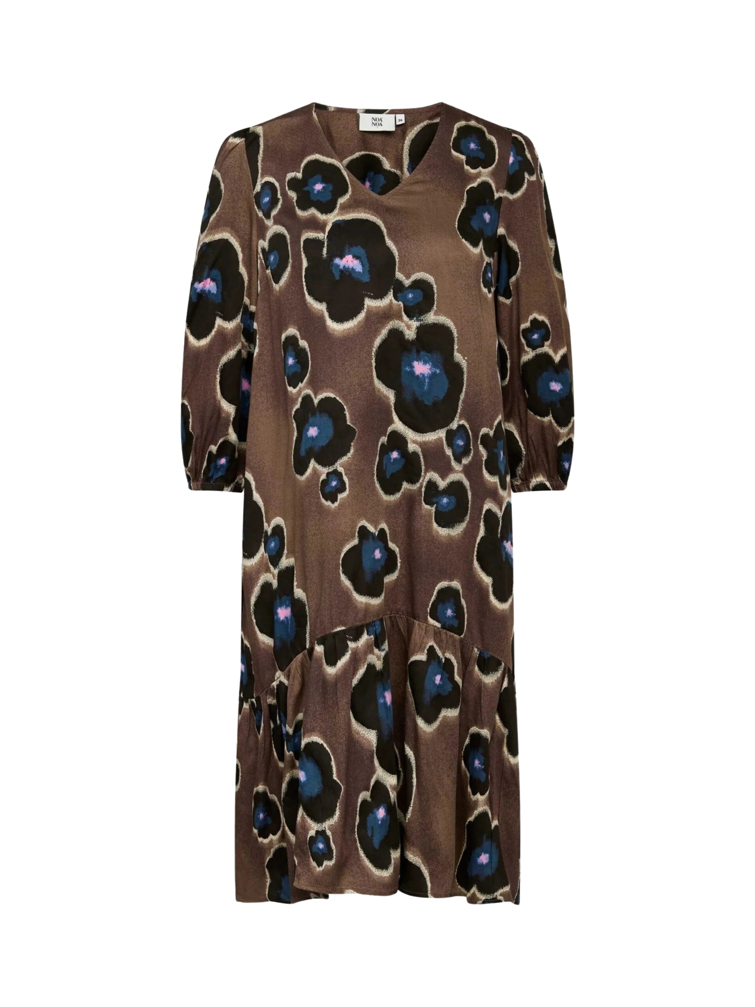 Noa Noa Dress 'Anna' in Navy / Chocolate / Mustard / Black, Item view