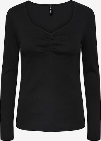 PIECES Shirt 'Ania' in Schwarz: predná strana