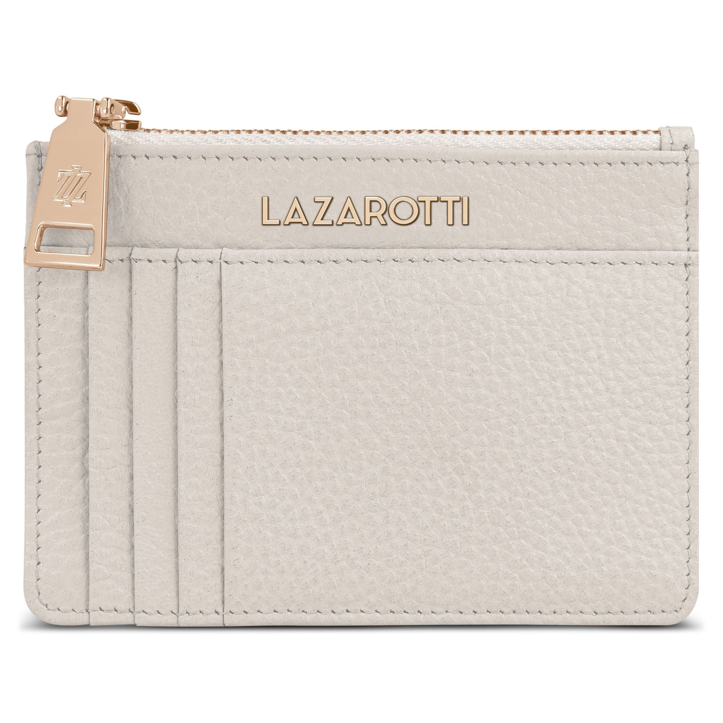 Lazarotti Portemonnaie 'Bologna' in Weiß: Vorderseite