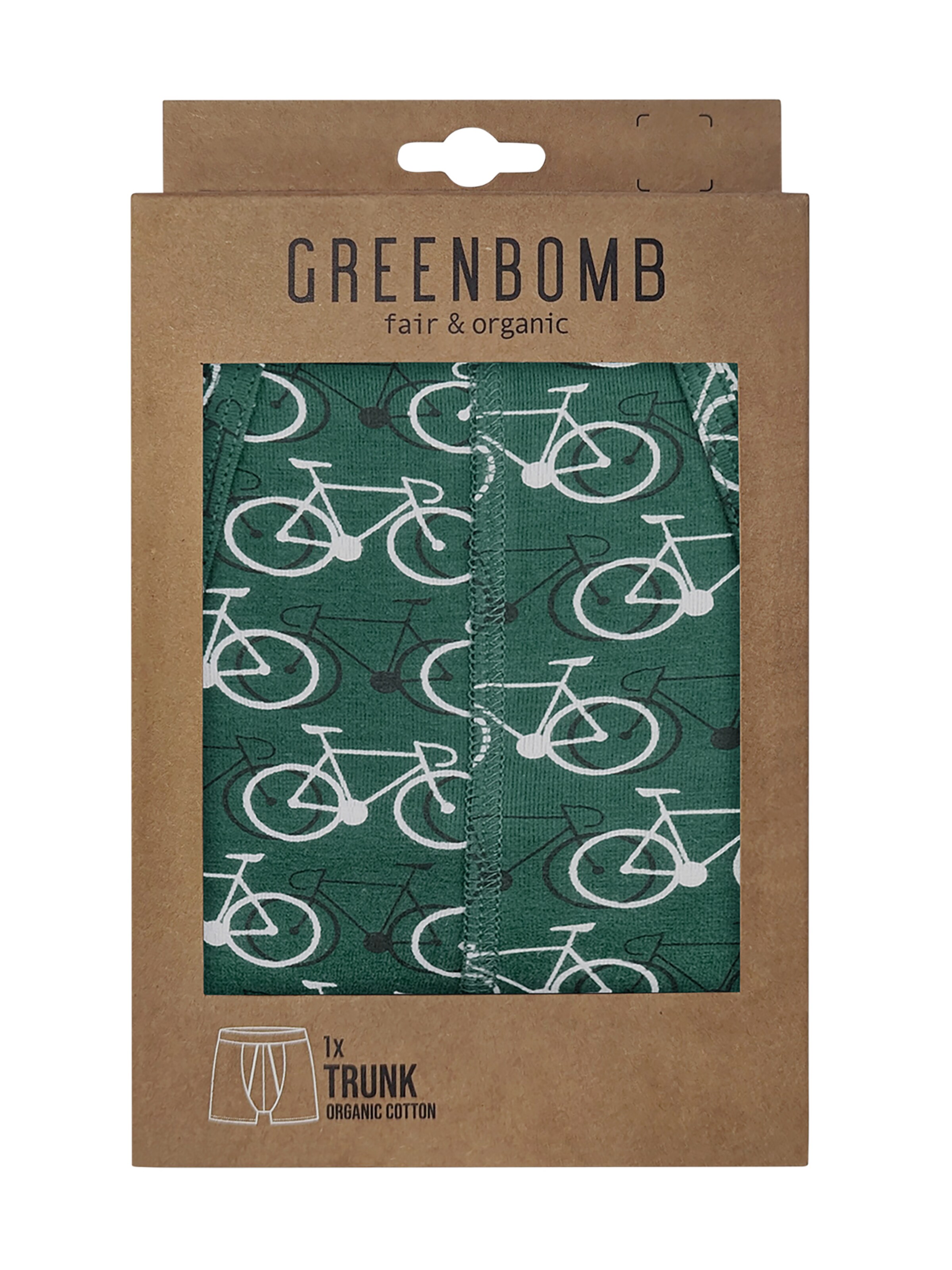 GREENBOMB Boxershorts 'Bike Mono Shadow 2' in Groen