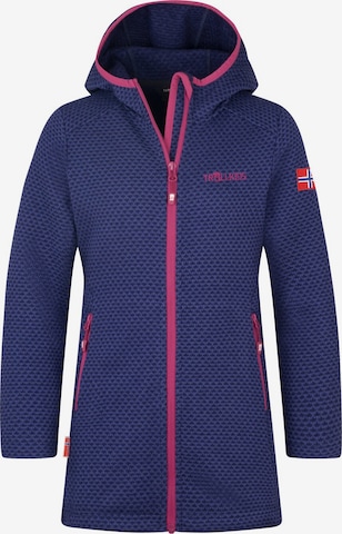 TROLLKIDS Fleece Jacket in Purple: front