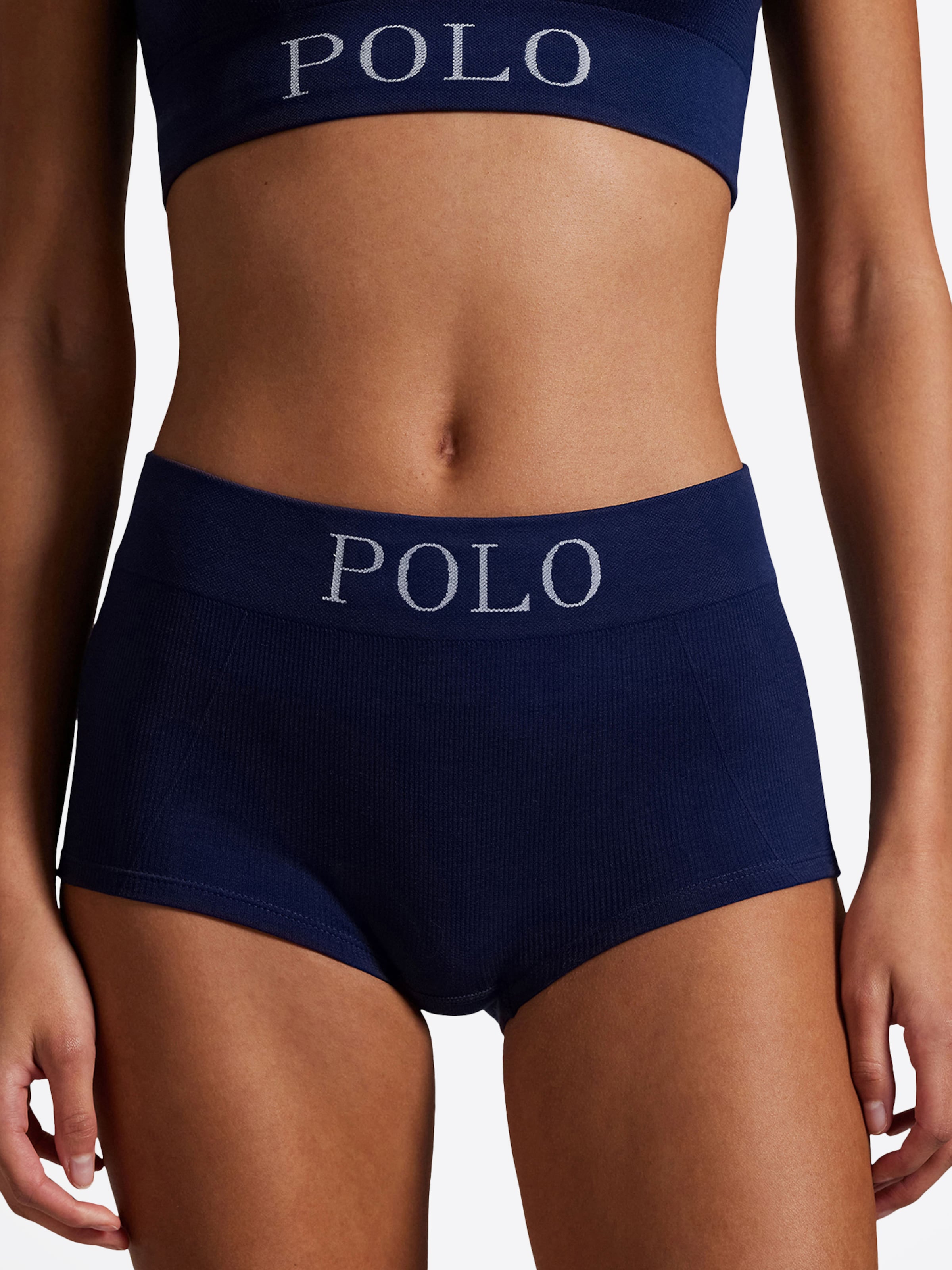 Culotte ' Ribbed Seamless ' Polo Ralph Lauren en bleu : devant