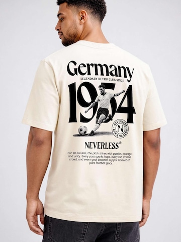 Neverless Shirt 'Germany 1954' in Beige