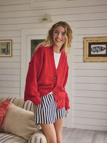 Next - Casaco de malha oversized em vermelho