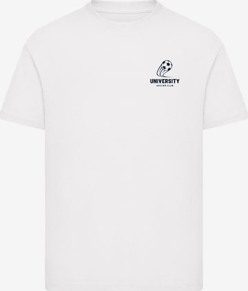 F4NT4STIC T-Shirt 'University Soccer Club Classic Minimalist' in Weiß: Vorderseite