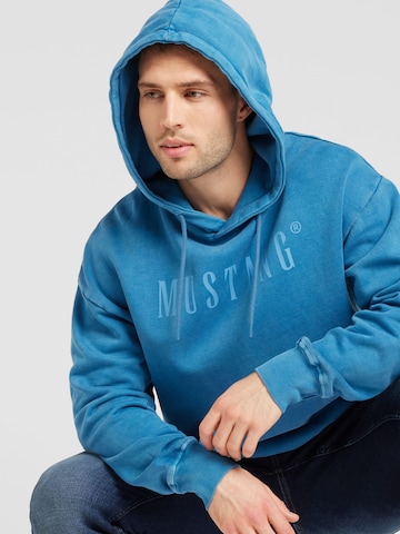 MUSTANG Sweatshirt 'EDEN' in Blau