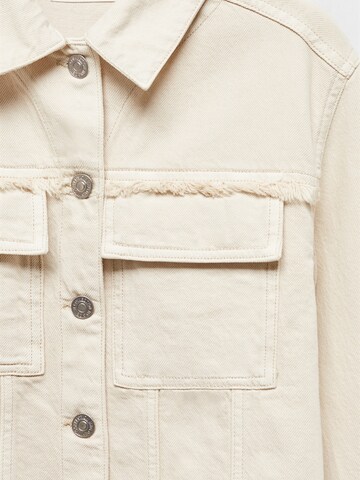 MANGO TEEN Between-Season Jacket 'FLECO' in Beige