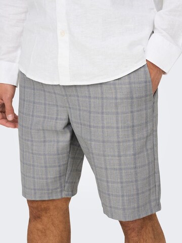 Regular Pantalon Only & Sons en gris : devant