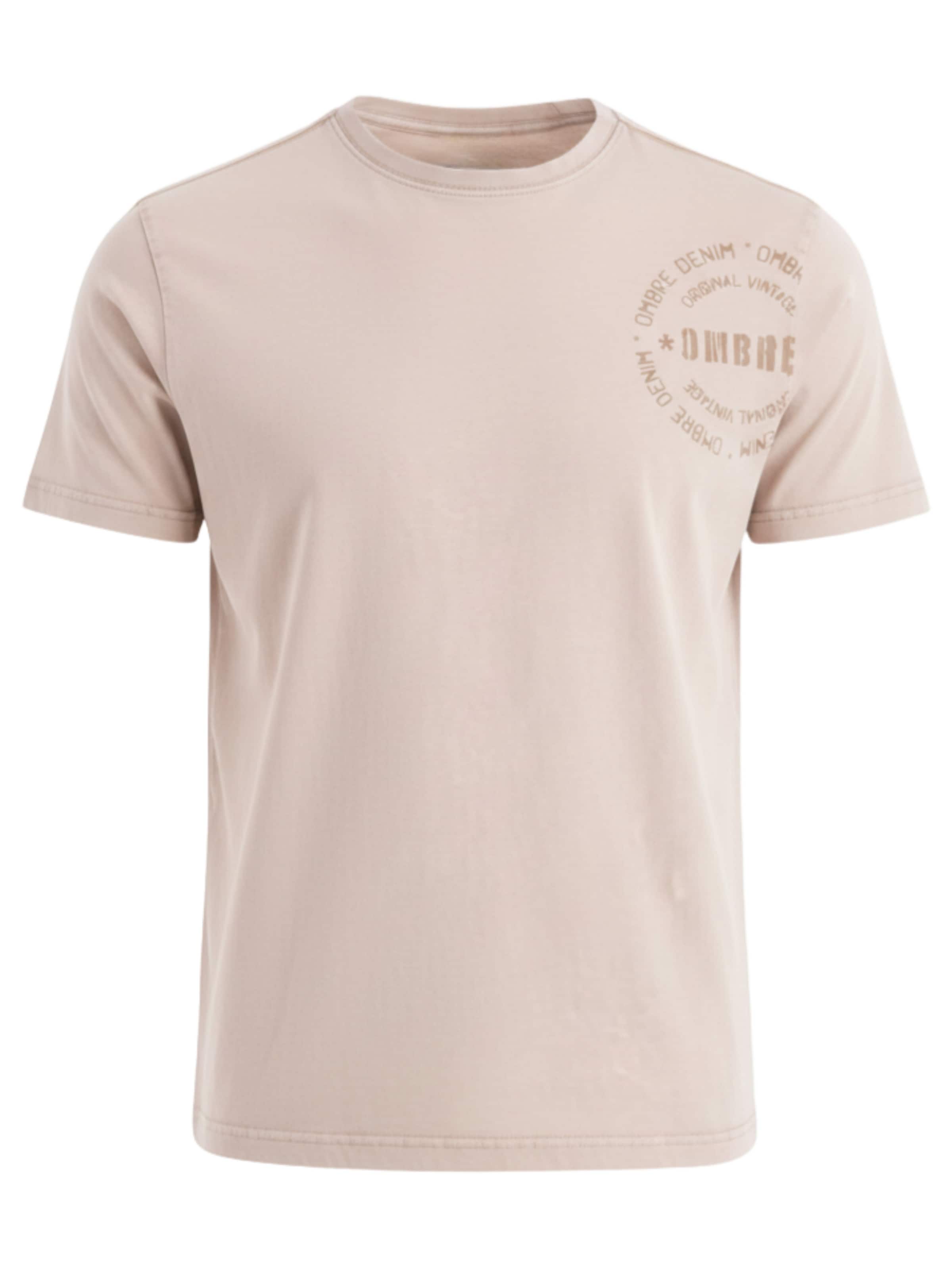 Ombre Shirt in Beige: voorkant