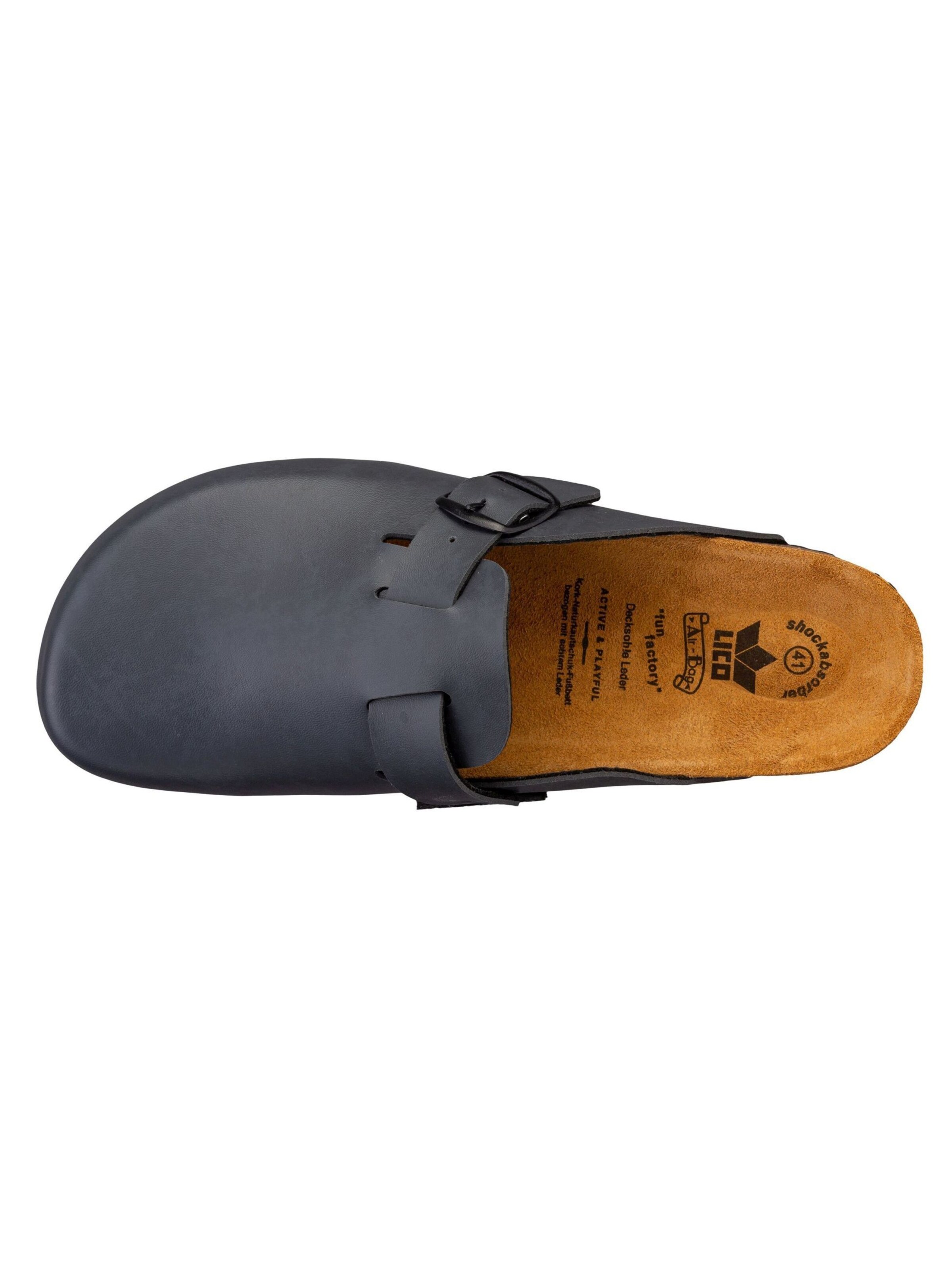 LICO Pantoletten 'Bioline' in Grau