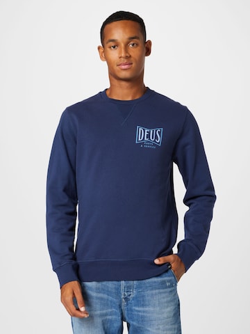 DEUS EX MACHINA Sweatshirt 'Avenue' in Blue: front