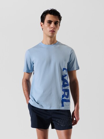 Maglietta di Karl Lagerfeld in blu: frontale