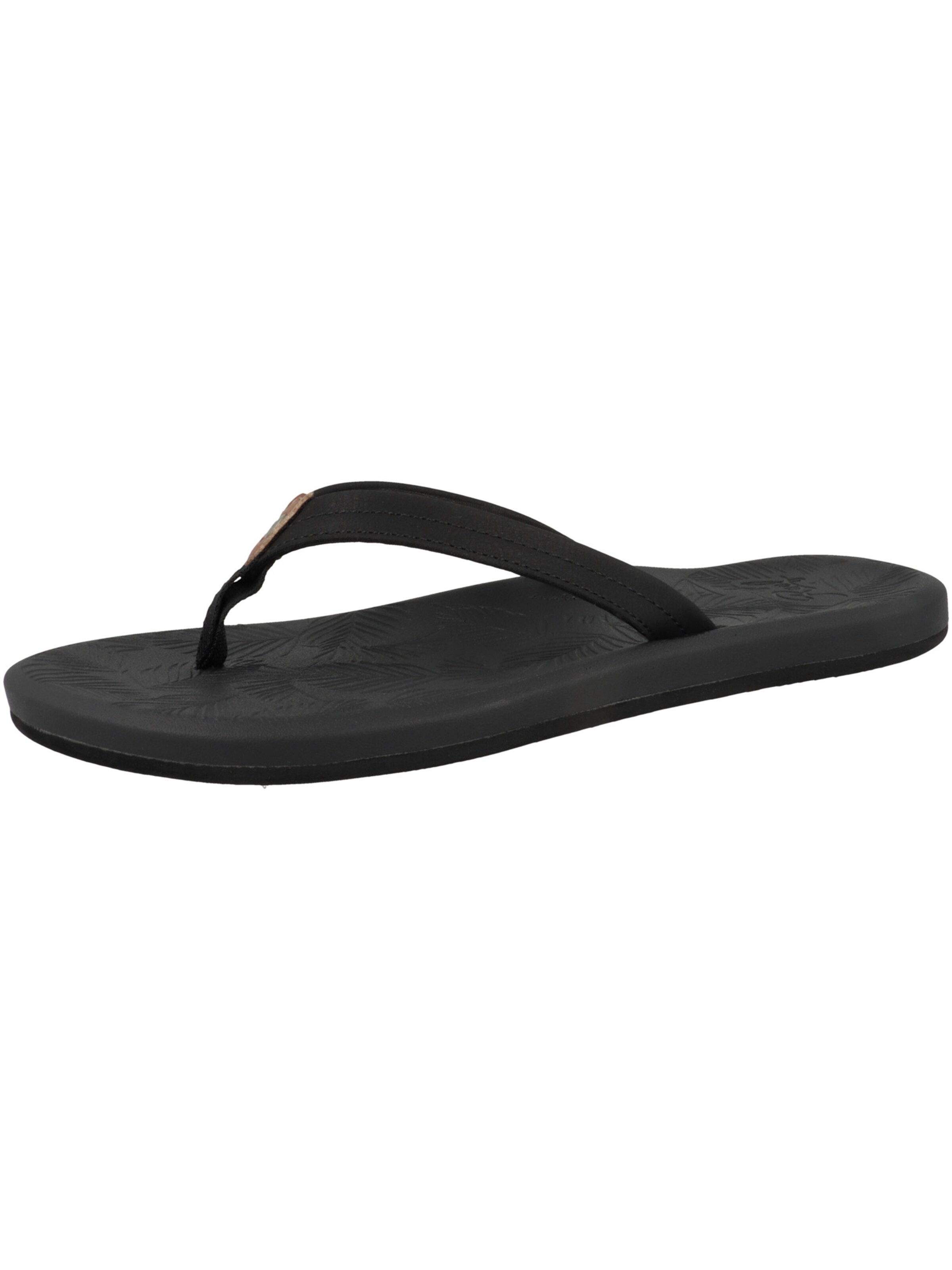 REEF Zehentrenner 'Tides' in Schwarz: Vorderseite