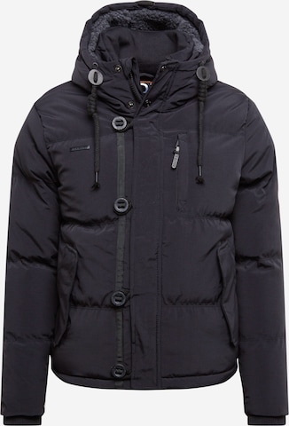BRAVE SOUL Winter jacket 'Billy' in Black: front