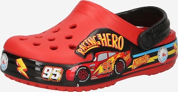 Chaussures ouvertes 'Cars Lights' Crocs en rouge : devant