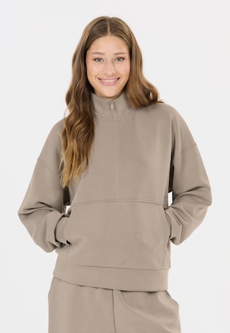 Athlecia Sports sweatshirt 'Jillnana' in Brown: front