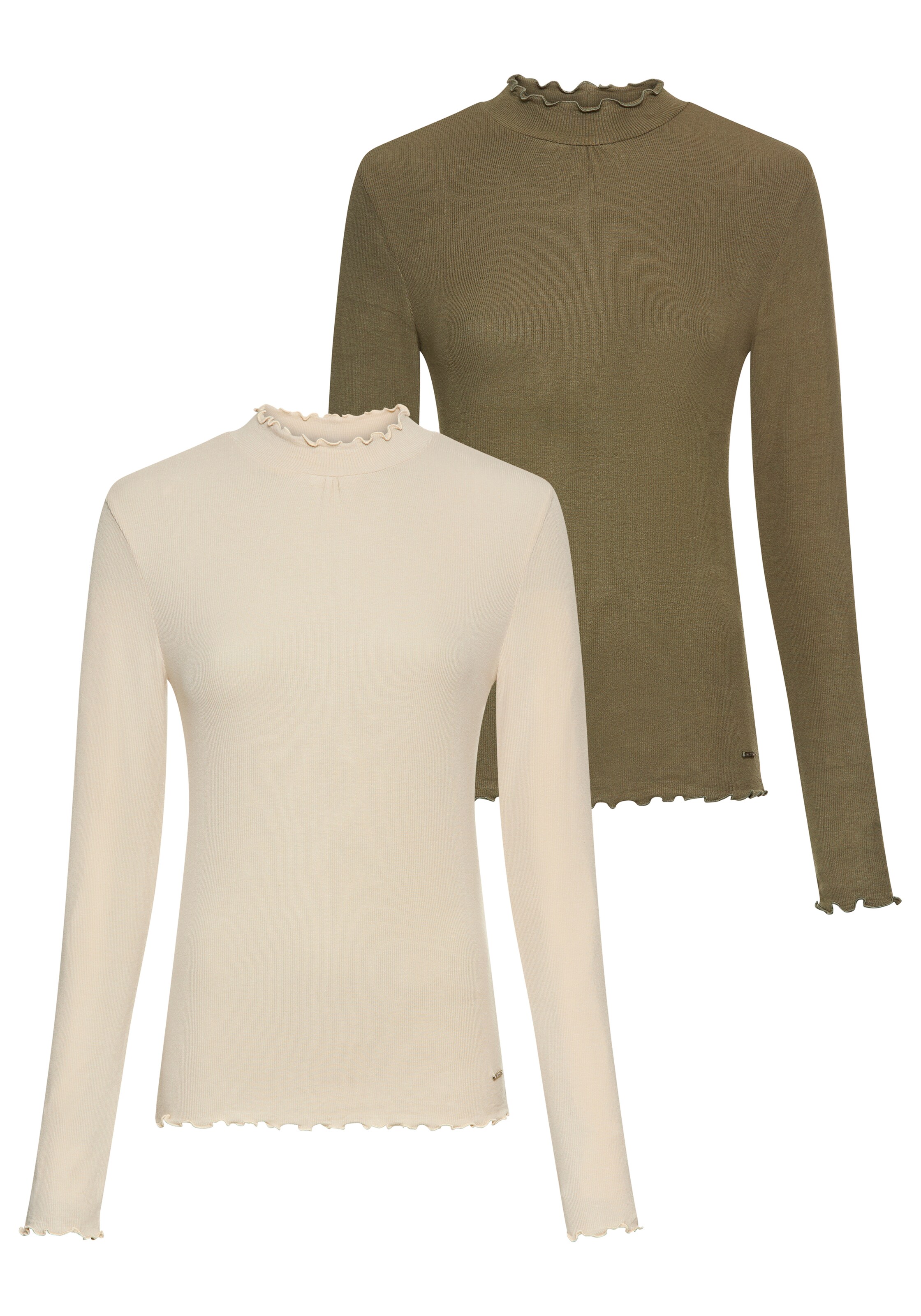 LAURA SCOTT Performance Shirt in Green: front