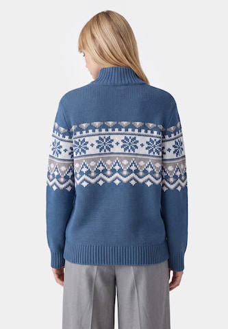Usha Gebreid vest in Blauw