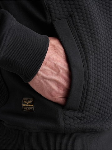 PME Legend Between-season jacket 'Sweatshirt with jacquard pattern and flight pocket' in Blue