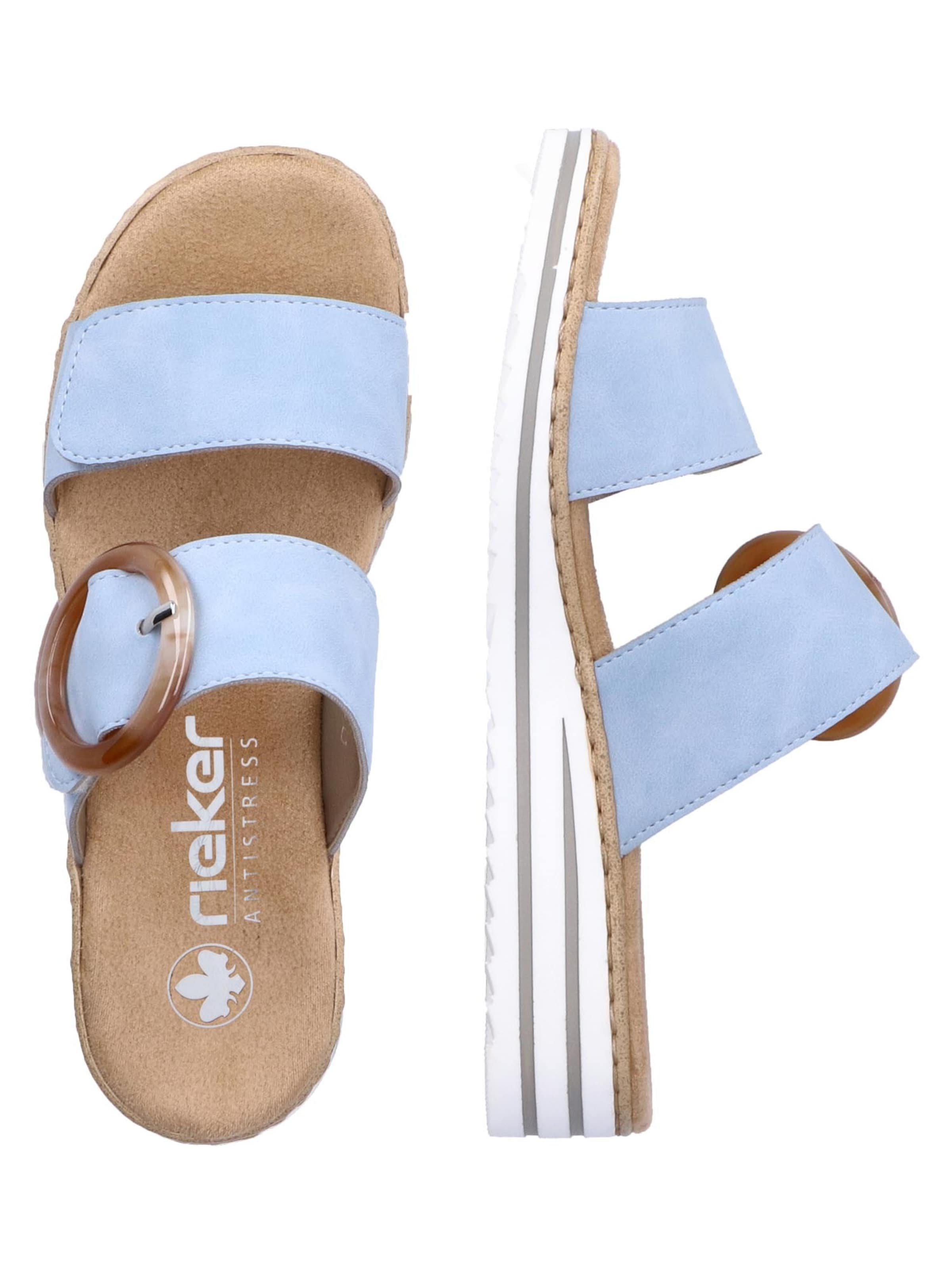 Rieker Muiltjes 'Comfort' in Blauw