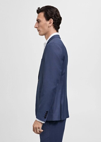 MANGO MAN Slim fit Suit Jacket 'Paris' in Blue