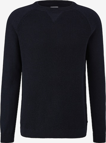 Pull-over QS en bleu : devant