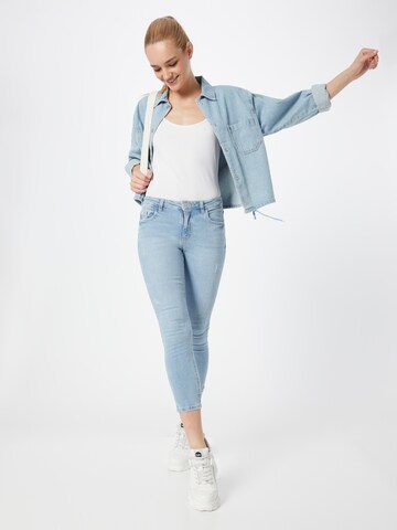 ESPRIT Skinny Džíny – modrá