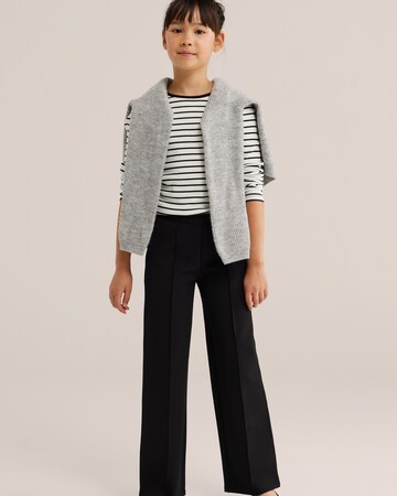 juoda WE Fashion Plačios klešnės Kelnės