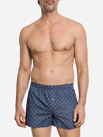 Boxers ' Fancy Woven ' Hanro en bleu : devant
