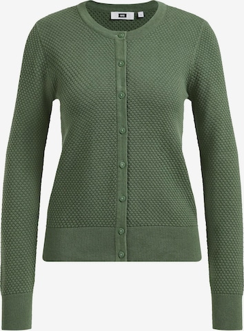 WE Fashion Knit cardigan in Green: front