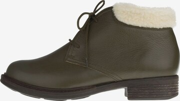 Natural Feet Lace-Up Ankle Boots 'Sinja' in Green