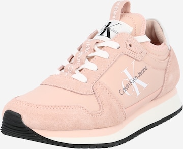 Calvin Klein Jeans - Zapatillas deportivas bajas en rosa: frente