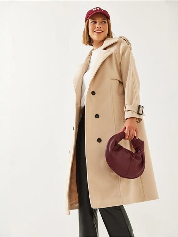 Manteau d’hiver Bianco Lucci en beige