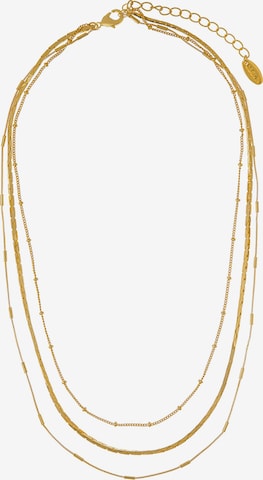Orelia Necklace 'Satellite & Link Chain' in Gold: front